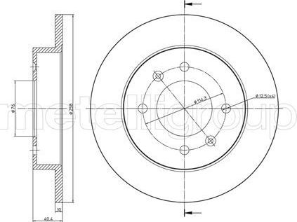 Тормозной диск Trusting задний для Hyundai Lantra I 1990-1995. Артикул DF694
