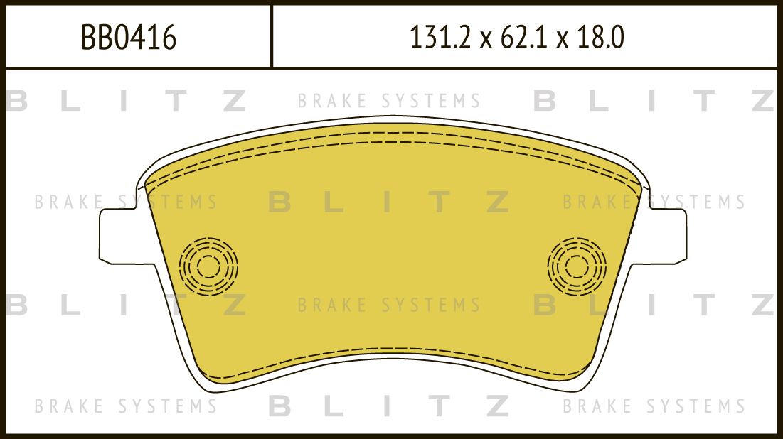 Колодки тормозные RENAULT KANGOO 09- перед. (Blitz). Артикул BB0416