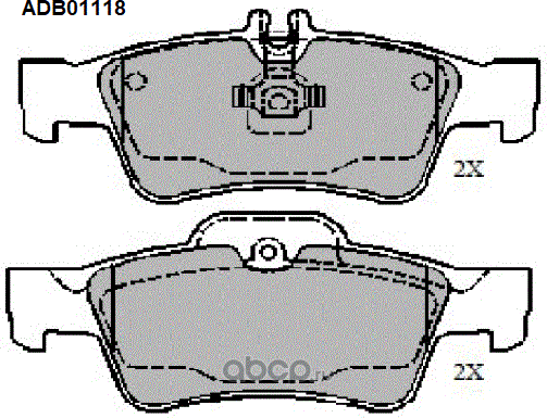 Колодки тормозные (Allied Nippon). Артикул ADB01118