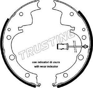 Тормозные колодки Trusting задние для IVECO Daily II 1989-1999. Артикул 034.088