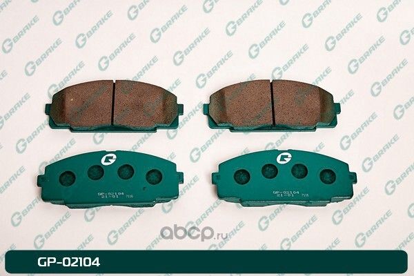 Колодки тормозные дисковые (G-Brake). Артикул GP02104