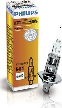 H1 12V- 55W (P14,5s) ( +30% света) Vision (Premium) Philips Vision. Артикул 12258PRC1