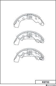 Тормозные колодки MK Kashiyama. Артикул K6733