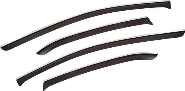 Дефлекторы Chromex для окон (c хром. молдингом) (4 шт.) Toyota Camry 70 (V70, XV70) седан 2018-2026. Артикул CHROMEX.63008