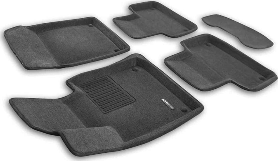 Коврики текстильные Euromat 3D Business для салона Volvo XC60 II 2018-2026 СЕРЫЕ. Артикул EMC3D-005502G