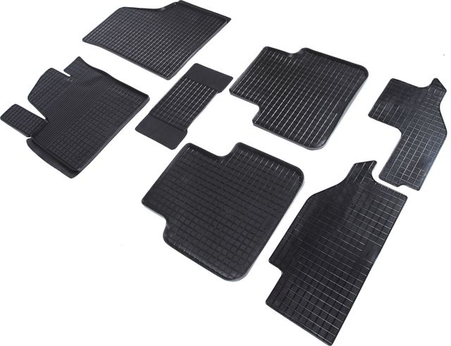 Коврики резиновые Seintex с узором сетка для салона Volkswagen Teramont 2017-2026. Артикул 89787