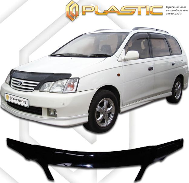 Дефлектор СА Пластик для капота (exclusive) (Classic черный) Toyota Gaia M10-M15 1998-2000. Артикул 2010060100938
