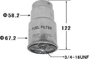 FC-184 ФИЛЬТР ТОПЛИВНЫЙ2C#,3C#,2LTE,5L,1KZTE 96 (VIC). Артикул FC184