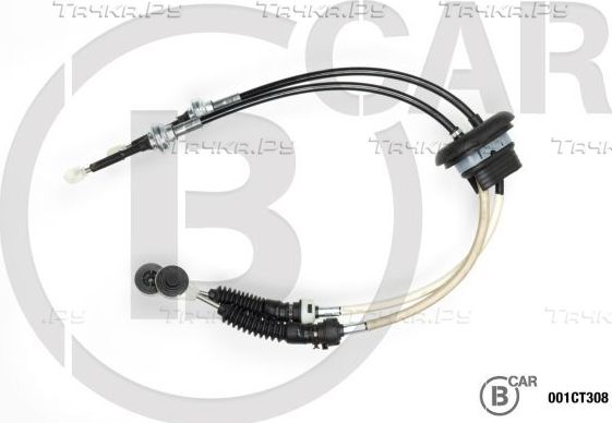 Трос переключения передач КПП B CAR для Citroen Jumpy I 1998-2006. Артикул 001CT308
