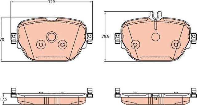 Тормозные колодки TRW. Артикул GDB2191