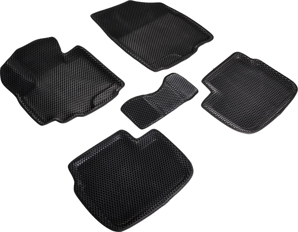 Коврики Seintex 3D EVA Ромб для салона Suzuki SX4 I 2006-2013 ЧЕРНЫЕ. Артикул 98722