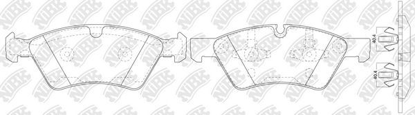 Тормозные колодки NiBK. Артикул PN0500