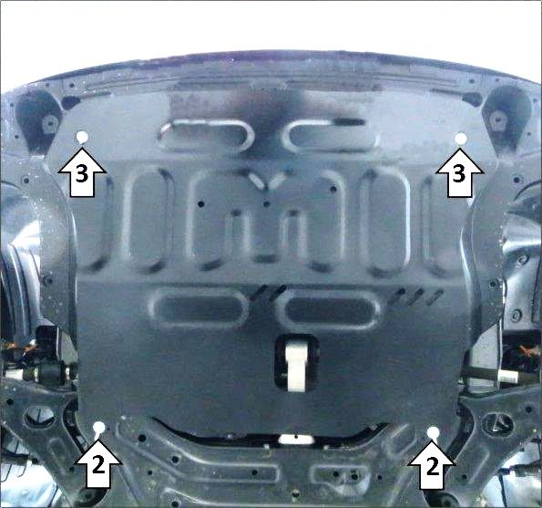 Защита Мотодор для картера, КПП Kia Sportage R 2023-2026. Артикул 51004