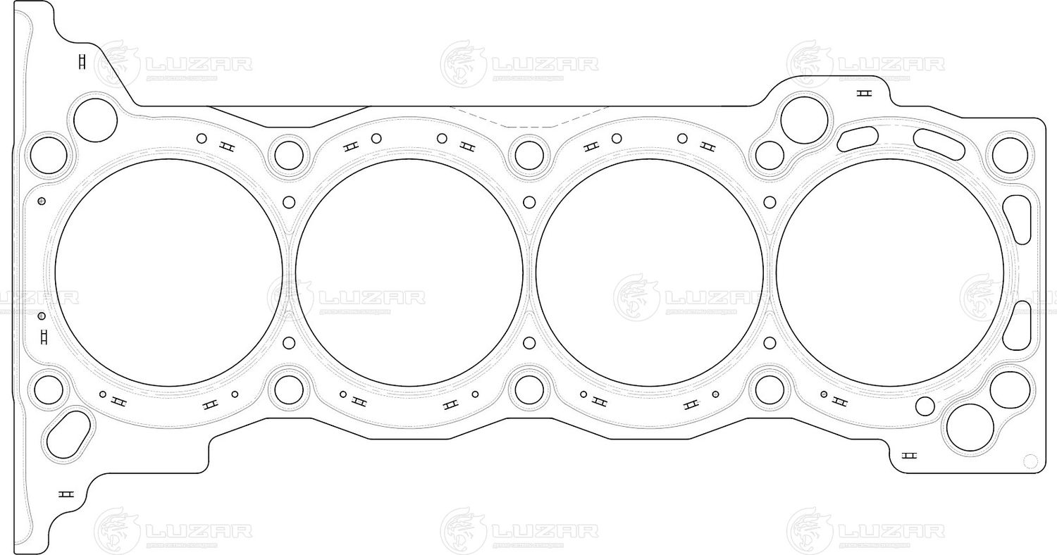 Прокладка ГБЦ TOYOTA LAND CRUISER PRADO/HIACE V 02 (Luzar). Артикул LES11922