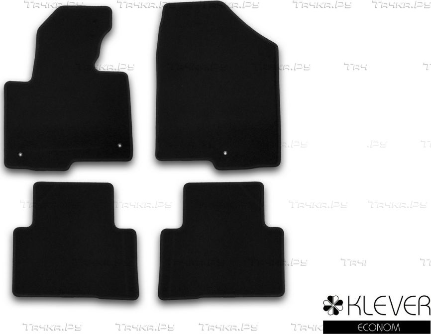 Коврики Klever Econom для салона Hyundai Santa Fe III АКПП кроссовер 2012-2018. Артикул KVR01205401200k