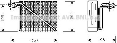 Испаритель кондиционера AVA для Audi S4 I (B5) 1997-2001. Артикул AIV148
