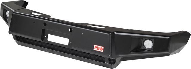 Бампер силовой РИФ передний с доп. фарами без защитной дуги стандарт для ГАЗ Соболь 27527, 23107 2010-2026. Артикул RIFGAZ-10356