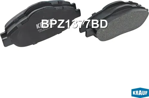 Колодки тормозные дисковые (Krauf). Артикул BPZ1377BD