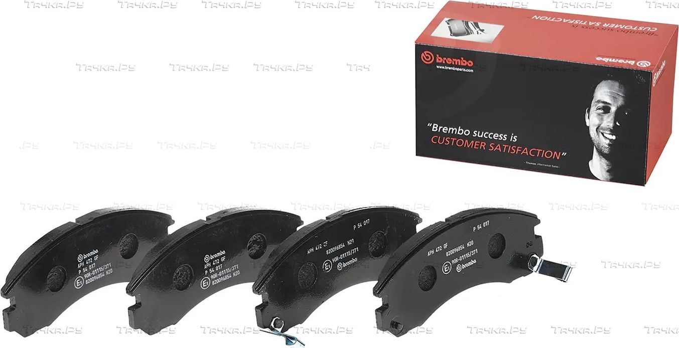 Тормозные колодки Brembo PRIME LINE передние для Mitsubishi Lancer IX 2003-2013. Артикул P 54 017
