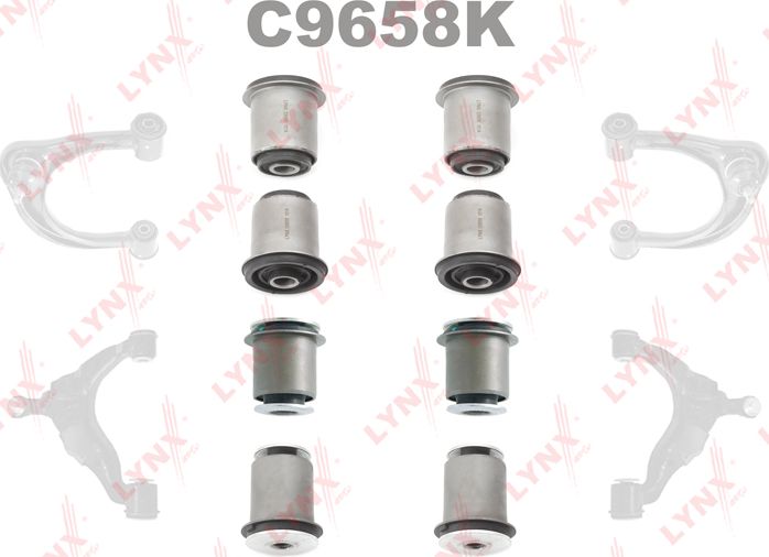 Сайлентблок переднего рычага подвески LYNXauto KIT. Артикул C9658K