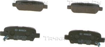 Тормозные колодки Bosch (Low-Metallic) задние для Suzuki Kizashi 2010-2014. Артикул 0 986 494 090