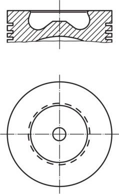 Поршень (в сборе) Mahle для Ford Transit VI 2004-2006. Артикул 015 81 02