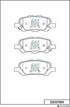 Тормозные колодки MK Kashiyama. Артикул D2337MH
