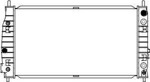 Радиатор охлаждения двигателя Sakura. Артикул 3131-1003