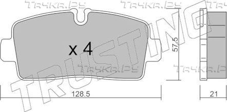 Тормозные колодки Trusting. Артикул 1380.0