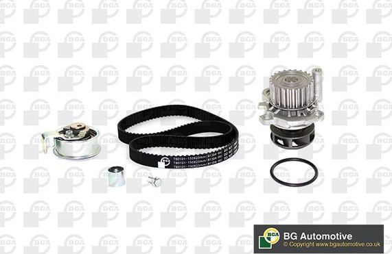 Помпа (водяной насос) с комплектом ремня ГРМ BGA. Артикул TB0105CPK