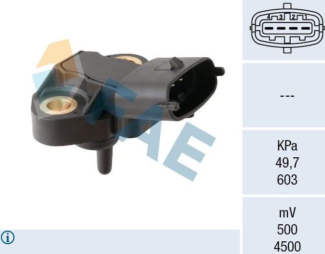 Датчик абсолютного давления (ДАД, MAP) FAE. Артикул 15264
