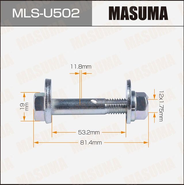 Болт эксцентрик Masuma MLS-U502 к-т. Ford. Артикул MLSU502