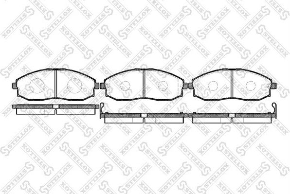 Тормозные колодки Stellox. Артикул 714 002-SX