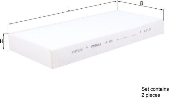 Салонный фильтр Mahle-Knecht. Артикул LA 426/S