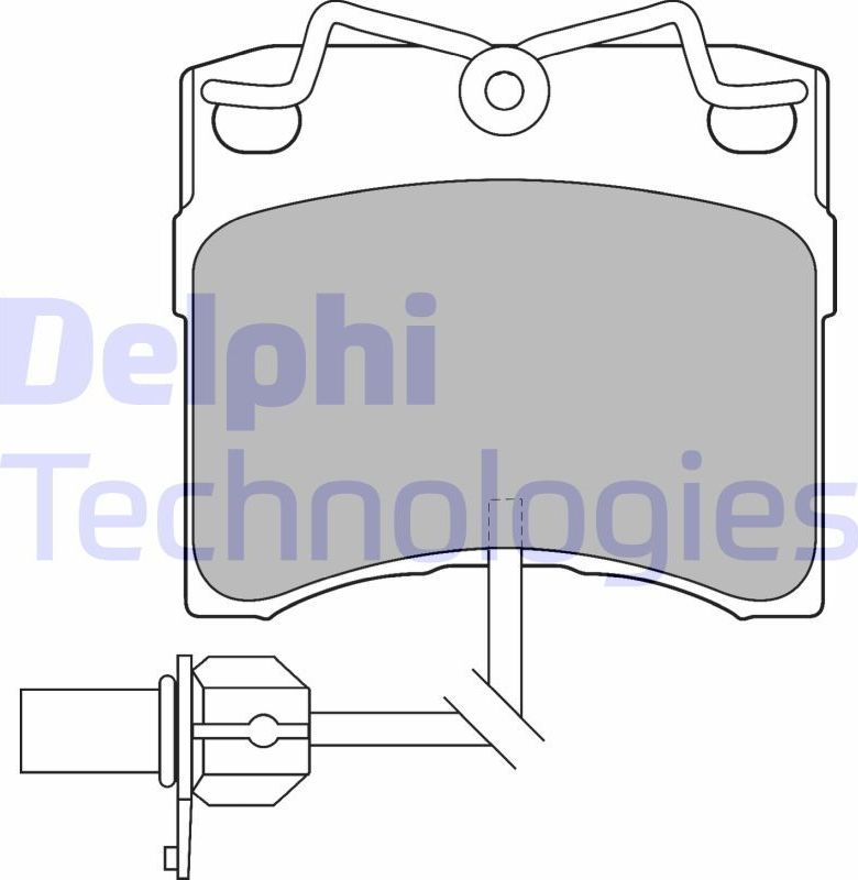 Тормозные колодки Delphi (Low-Metallic). Артикул LP1535