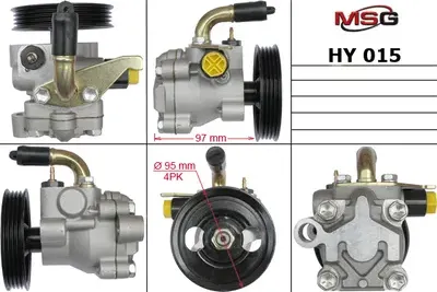 Насос ГУР новый Hyundai Getz 2002 (MSG). Артикул HY015
