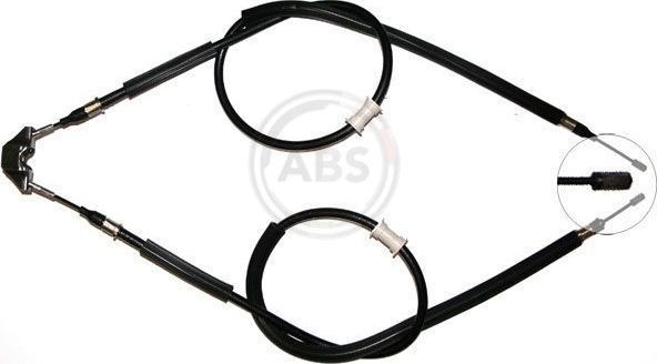 Трос ручника (тросик ручного тормоза) ABS. Артикул K16992