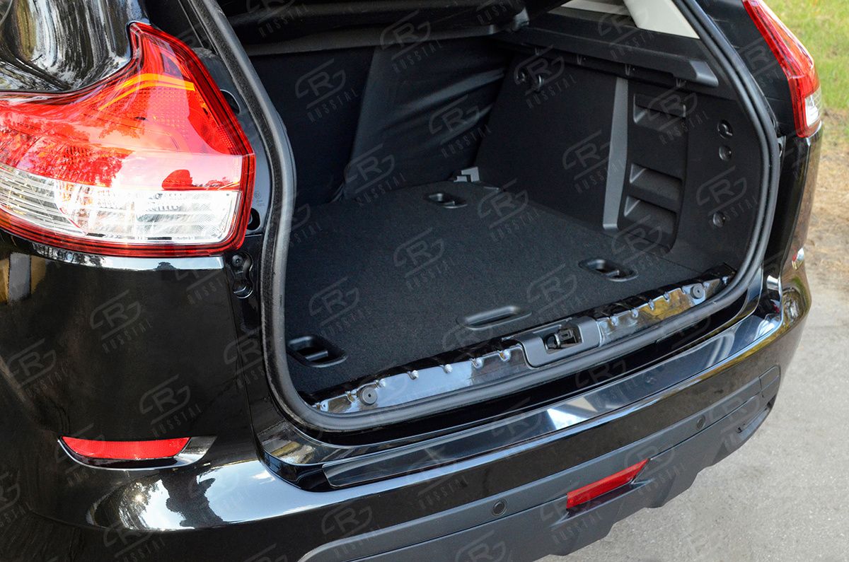 Накладка RusStal на задний бампер (лист нерж зеркальный) для Lada Xray I 2015-2026. Артикул LXRN-002394