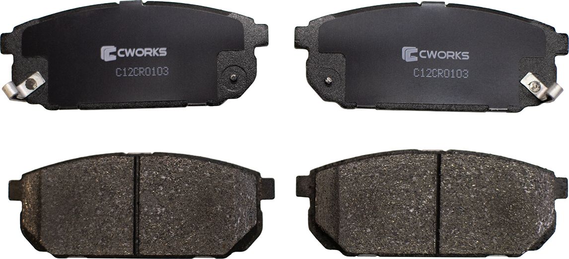 Колодки тормозные задние (Low Metallic) (Cworks). Артикул C12CR0103
