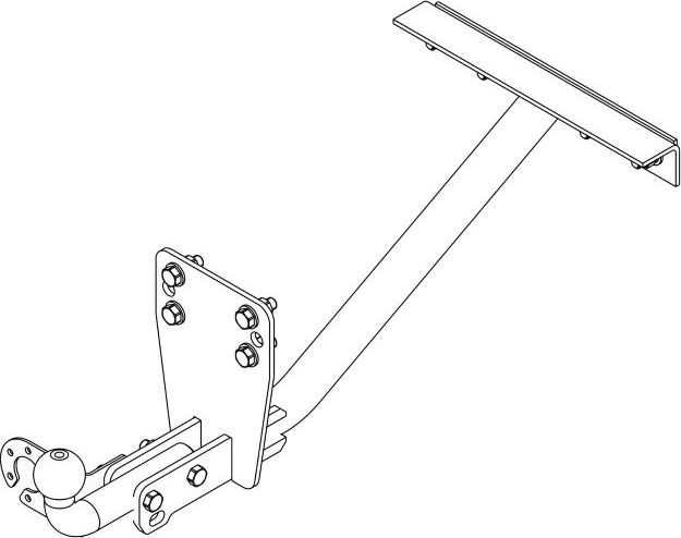 Фаркоп AvtoS для УАЗ Хантер 2003-2026. Артикул UAZ-10