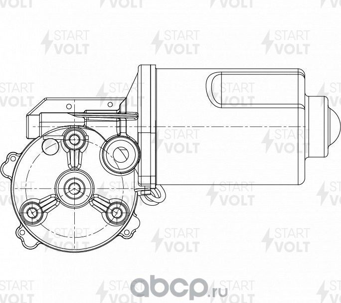 Мотор стеклоочистителя (моторчик дворников) StartVOLT. Артикул VWF 2109