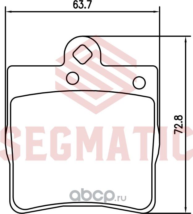 Колодка торм диск зад (Segmatic). Артикул SGBP2741