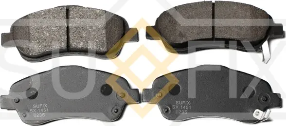 Колодки тормозные дисковые передние правые/левые TOYOTA AVENSIS (T25) 2003-2008 (Sufix). Артикул SX1451