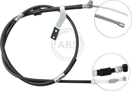 Трос ручника (тросик ручного тормоза) ABS. Артикул K15348