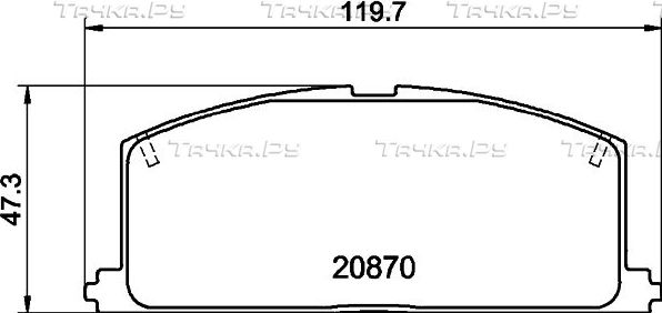 Тормозные колодки Mintex передние для Toyota Raum I 1997-2003. Артикул MDB1251