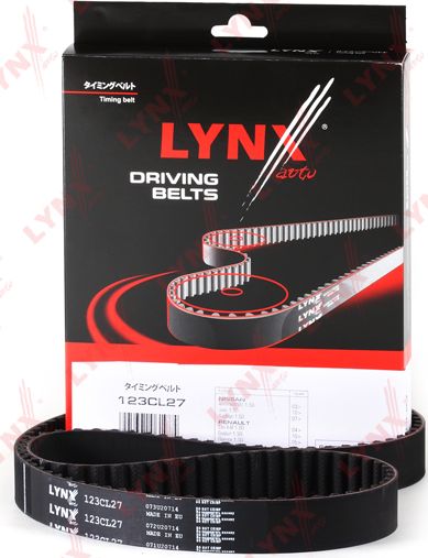 Ремень ГРМ LYNXauto для Nissan Kubistar X76 2003-2026. Артикул 123CL27