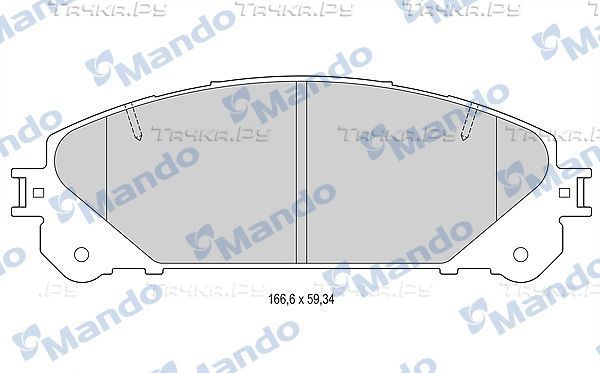 Тормозные колодки Mando передние для Toyota Highlander II (U40) 2007-2014. Артикул MBF015886