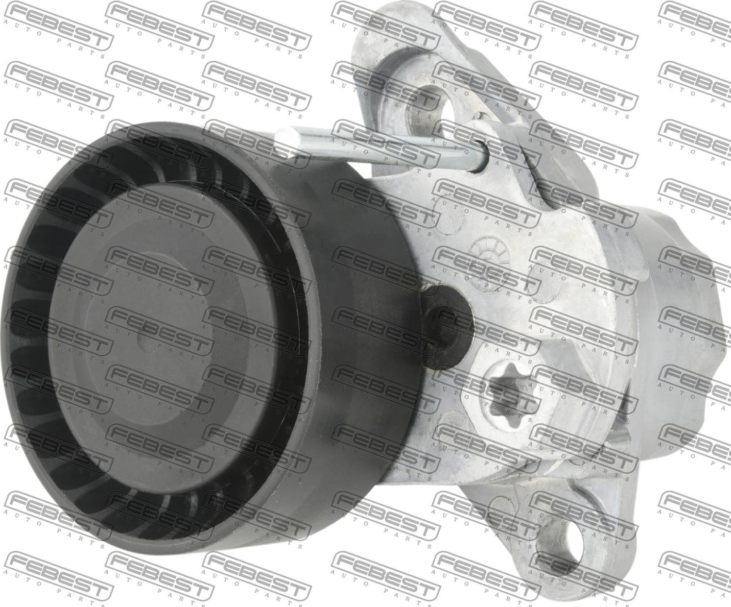 Натяжной ролик (натяжитель) приводного клинового зубчатого ремня Febest. Артикул 2390-CWVA