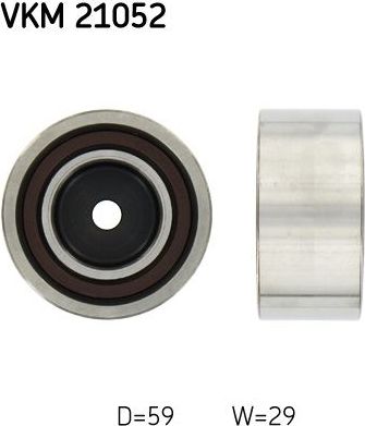 Направляющий (ведущий) ролик ремня ГРМ SKF. Артикул VKM 21052