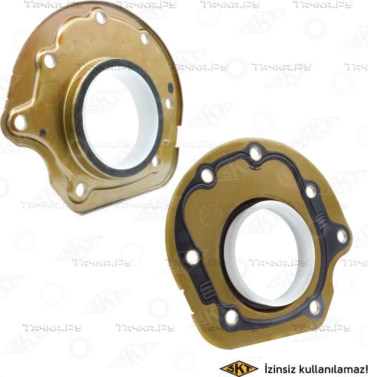 Сальник коленвала SKT (PTFE (Polytetrafluorethylen)) внутренний для Ford Galaxy II 2006-2015. Артикул 047836-FK